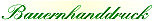 Bauernhanddruck